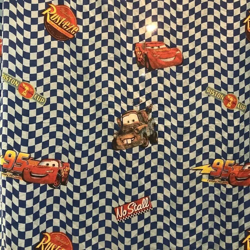 Disney Pixar CARS Sheets Lighting McQueen Mater Piston Cup Fitted & Flat TWIN